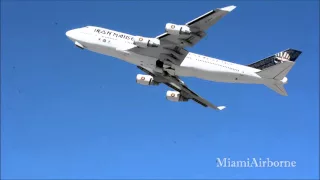 Iron Maiden Ed Force One 747 Takeoff Ft.Lauderdale FLL