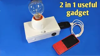 How to make 2 in 1 useful gadget . Home made powerful inverter....