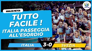 Italia vs. Svezia Pallavolo 3-0 | Esordio di Julio Velasco con L'ItalVolley Femminile: Tutto Facile
