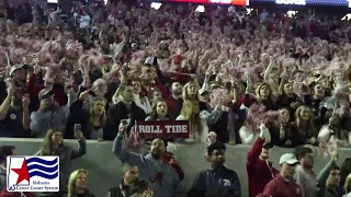 Alabama fans sing "Rammer Jammer" after the 2018 Iron Bowl