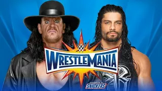 WWE Wrestlemania 33 : Roman Reigns vs The Undertaker...WR3D..