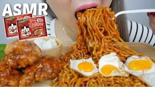 Samyang Buldak Tomato Pasta Hot Chicken with Fried Quail Eggs & Yangyeom Korean Fried Chicken | N.E