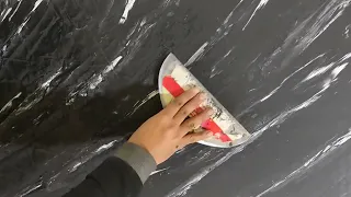 للمبتدأيين المعجونه الرخاميه طريقه ترخيم الاستيكو والمارمو  marble putty paints