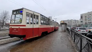 Поездка на ЛВС-86К №5060 Ст.м. "Старая Деревня" - Камышовая улица (маршрут 18)