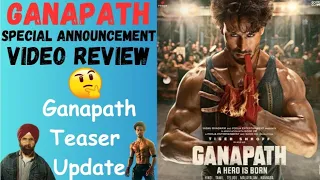 Ganapath Teaser New Release Date😍Ganapath Special Announcement Video🔥Ganapath vs Leo😈#leomovie