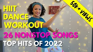 35 minute At-home Non-stop 26 Top Hits of 2022 Bollywood Songs Dance Workout | Burns 🔥 upto 425 cal