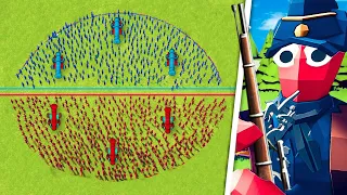 Civil War EPIC Line Battle! | Totally Accurate Battle Simulator