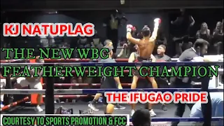 KJ NATUPLAG NEW WBC ASIA FEATHERWEIGHT CHAMPION