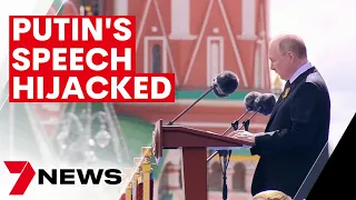 Vladimir Putin's Victory Day speech hijacked by hackers | 7NEWS