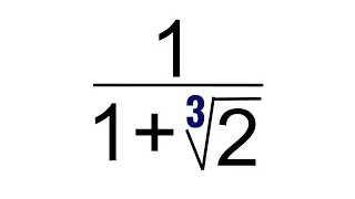 CÓMO RACIONALIZAR UNA FRACCION CON RAÍCES CÚBICAS EN EL DENOMINADOR