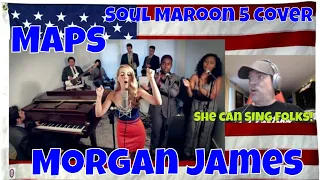 Maps - Vintage 1970s Soul Maroon 5 Cover ft. Morgan James - REACTION