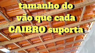 QUAL O VÃO QUE SEU CAIBRO SUPORTA