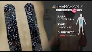TheraBand Kinesiology Tape Application Lumbar