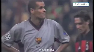 AC Milan vs Barcelona 3-3, UCL 2000 2001 | Super product of Rivaldo