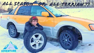 All Terrain vs All Season Tires: A Review for your Subaru