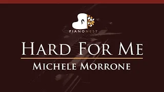 Michele Morrone - Hard For Me - HIGHER Key (Piano Karaoke Instrumental)