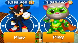 Talking Hank vs Sonic Dash vs Gold Run - Shadow vs All Bosses Zazz Eggman All 52 Characters Unlocked