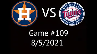 Astros VS Twins  Condensed Game Highlights 8/5/21