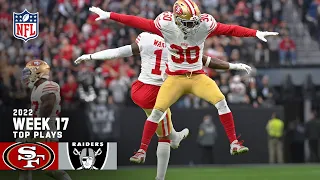 San Francisco 49ers Top Plays vs. Las Vegas Raiders | 2022 Regular Season Week 17