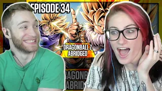 TRUNKS IS THE SON OF WHO??!!! Reacting to "DragonBall Z Abridged Episode 34" with Kirby!