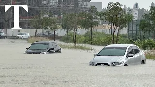 Dubai under water as a year's worth of rain falls in a day