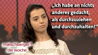 Thomas de Maizière und Abiturientin Hazar Abaza bei maischberger. die woche 12.08.2020