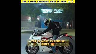 TOP 5 MOST EXPENSIVE BIKES 🔥|| IN INDIA 🇮🇳|| #shorts #ytshorts #viral @mrunknownfacts7
