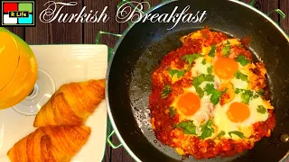 Turkish Breakfast Recipe 🥚🍅(Shakshuka/Menemen)