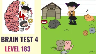 🧠 Brain Test 4 Level 183 | Which cat loves me the most? | Walkthrough