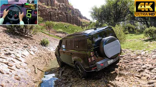 Land Rover Defender | Off-roading | Forza Horizon 5 | Logitech g29 gameplay