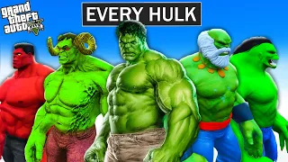 Playing As EVERY HULK In GTA 5