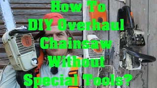 29% More Power. How To DIY Overhaul Chainsaw Without Special Tools? (Stihl MS200)