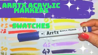 ARRTX ACRYLIC MARKERS SWATCHES #arrtx #arrtxmarkers @arrtxglobal