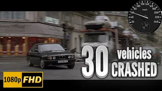 RONIN Car Chase BMW vs Peugeot With Speedometer | Robert De Niro and Jean Reno | Movie Car Chase HQ