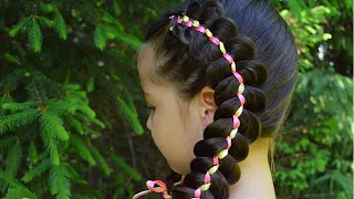 Five strand ribbon braid