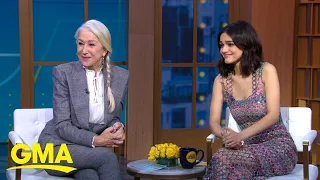 Helen Mirren and Rachel Zegler talk new movie, ‘Shazam! Fury of the Gods’ l GMA