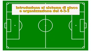 Top calcio: Introduzione al sistema di  gioco e organizzazione del 4-3-3