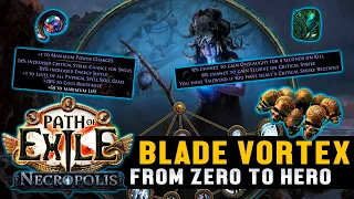 From Zero to Hero - Cold Blade Vortex - BIG Craft! | Part 3 | Necropolis | Path of Exile 3.24