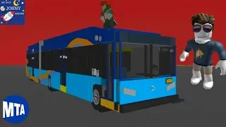 Johny's Articulated MTA Bus Ride & MTA Bus Crash on ROBLOX