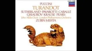 Giacomo Puccini "Turandot" Sutherland, Pavarotti, Caballé, Ghiaurov, Krause; Mehta 1973 CD I