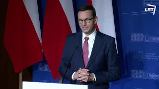 Bendra Lietuvos ir Lenkijos premjerų spaudos konferencija I 2020 09 17