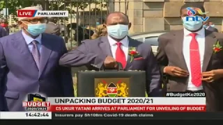 CS Ukur Yatani heads to parliament for #BudgetKe2020 reading