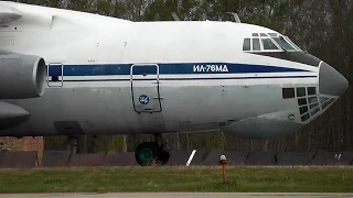 Ил-76МД RA-78845 Тверь - Мигалово Руление и взлет 2014