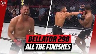 ALL FINISHES from the Bellator 298 Fight Card | Featuring Logan Storley