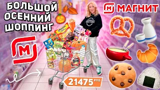 большой шоппинг в МАГНИТ!🍪 закупка продуктов на пару неделю и осенние новинки *СКУПАЮ ВСЕ*