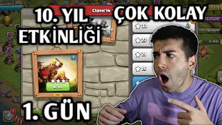 10. YIL ETKİNLİĞİ 3 YILDIZ EN KOLAY VE EN HIZLI NASIL ALINIR? CLASH OF CLANS