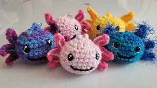 Crochet Tutorial- Axolotl Plush Keychain @CrochetingAroundMyKitche-uw8zq