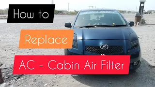 How to Replace Cabin Air Filter ll Toyota Vitz Or Yaris ll AC Air Filter