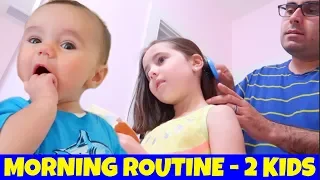 Morning Routine with 2 Kids (Newborn & 5 Year Old) | ThePlusSideOfThings