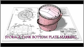 HOW TO MARK BOTTOM PLATS. API 650 Storage tank study from basic series 1. TUTORIAL